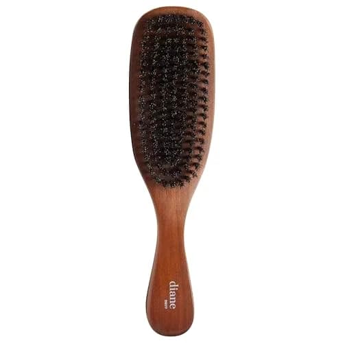 Diane Reinforced Boar Bristle Curved Wave Brush for Men & Barbers | Thick Curly Hair Detangling Smoothing Shine thumbnail 1