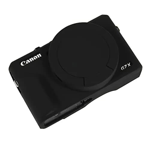 Easy Hood Black Silicone Camera Case for Canon G7X Mark III | Enhanced Grip & Protection thumbnail 1