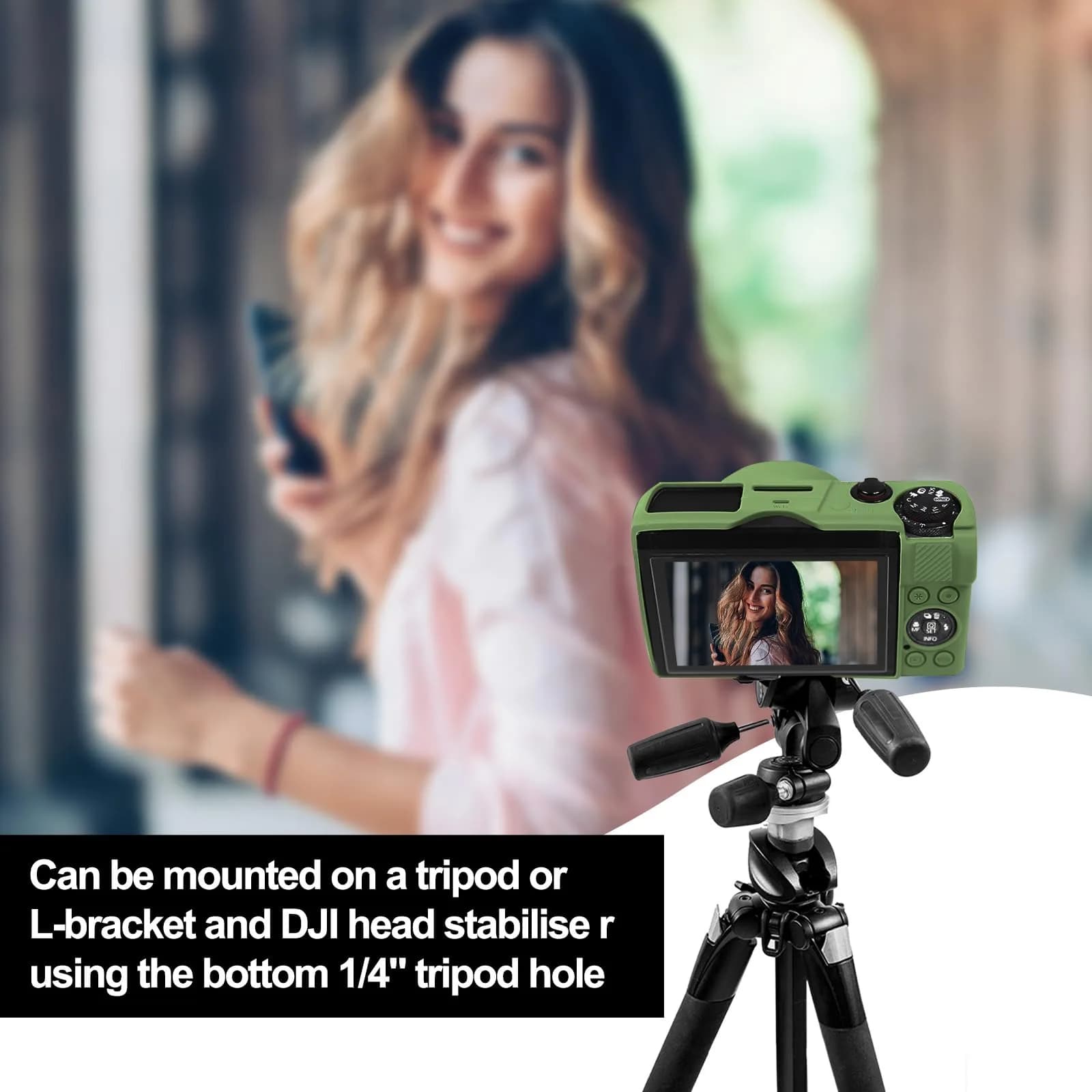 Easy Hood Green Silicone Camera Case for Canon Powershot G7X Mark III | Protects from Dust, Bumps, and Scratches - view 6