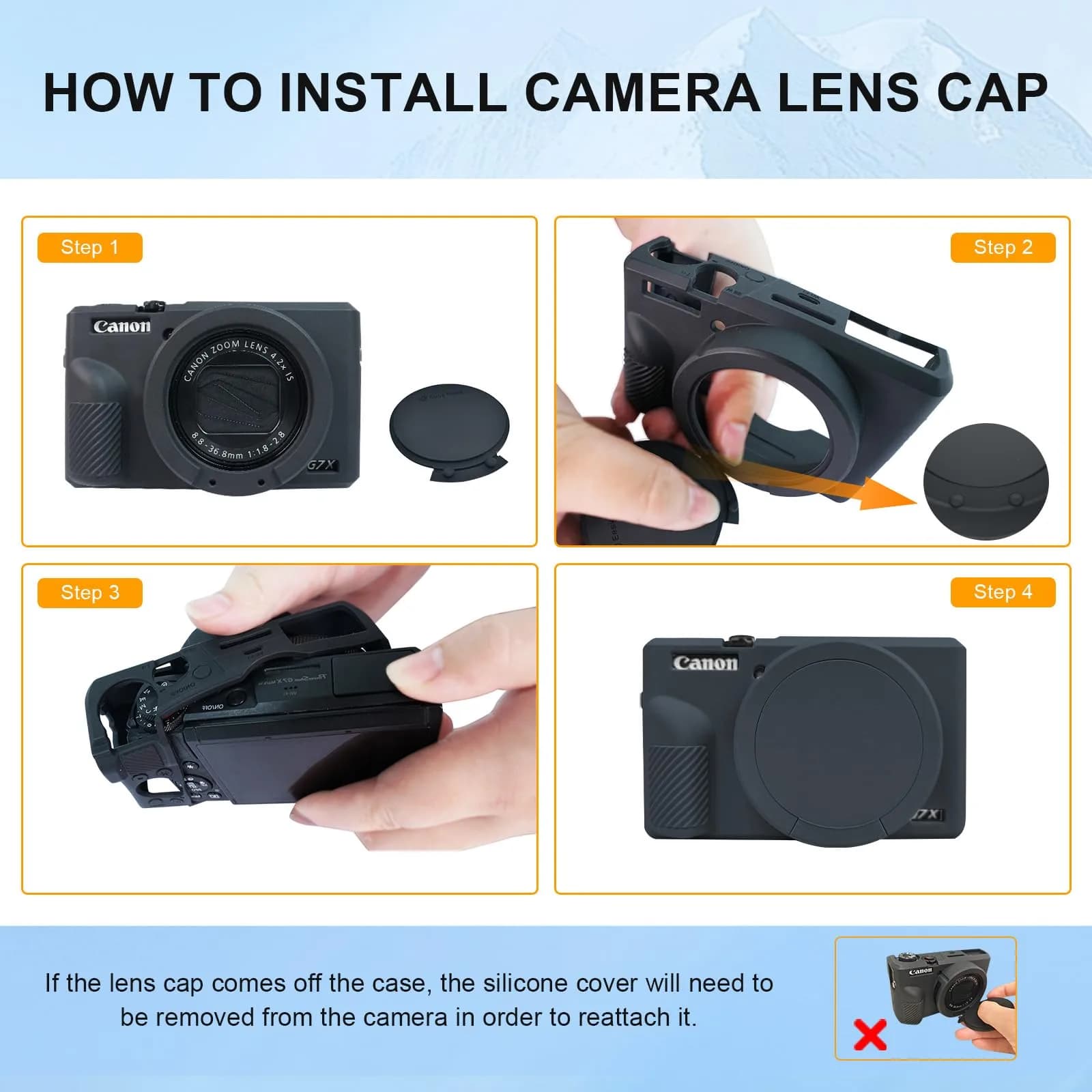 Easy Hood Green Silicone Camera Case for Canon Powershot G7X Mark III | Protects from Dust, Bumps, and Scratches - view 7