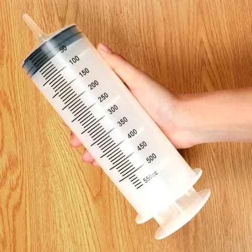 A AKRAF 500ml Large Syringe with 70cm Tube, Sterile Industrial Syringe | Accurate Liquid Dispensing for Crafts & Labs thumbnail 4