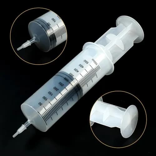 A AKRAF 500ml Large Syringe with 70cm Tube, Sterile Industrial Syringe | Accurate Liquid Dispensing for Crafts & Labs thumbnail 2