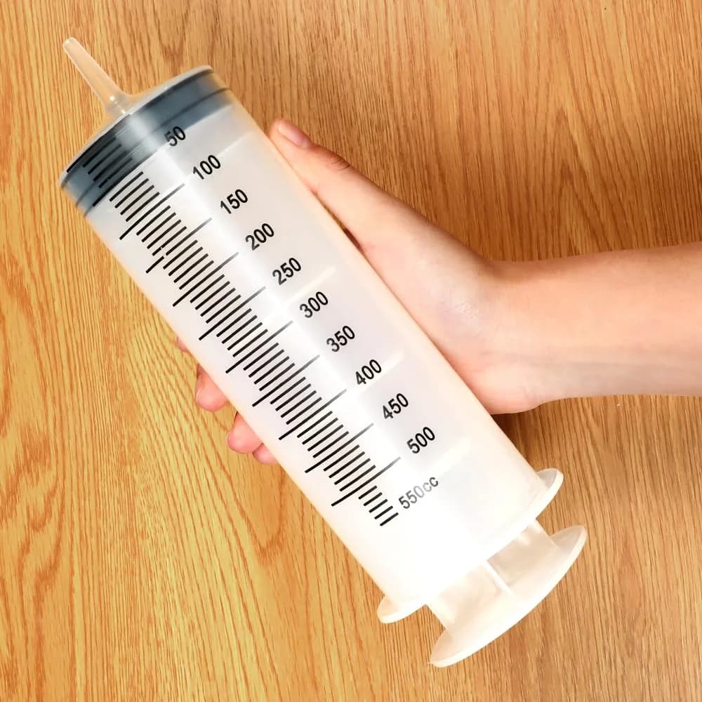 A AKRAF 500ml Large Syringe with 70cm Tube, Sterile Industrial Syringe | Accurate Liquid Dispensing for Crafts & Labs - view 4