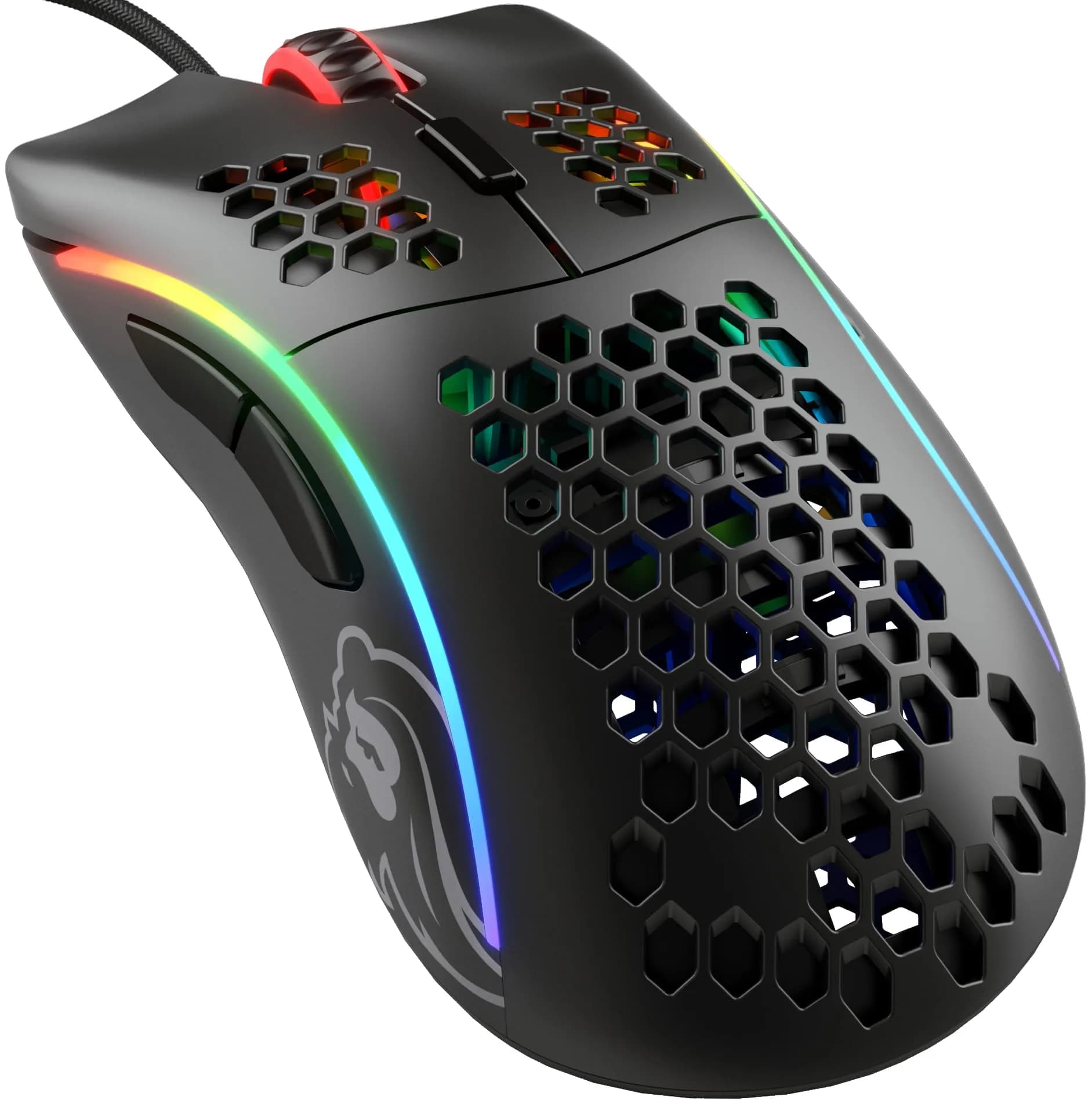 Glorious Model D Wired Gaming Mouse 68g | Superlight Honeycomb Design, RGB, Pixart 3360 Sensor, Ambidextrous, 6 Buttons