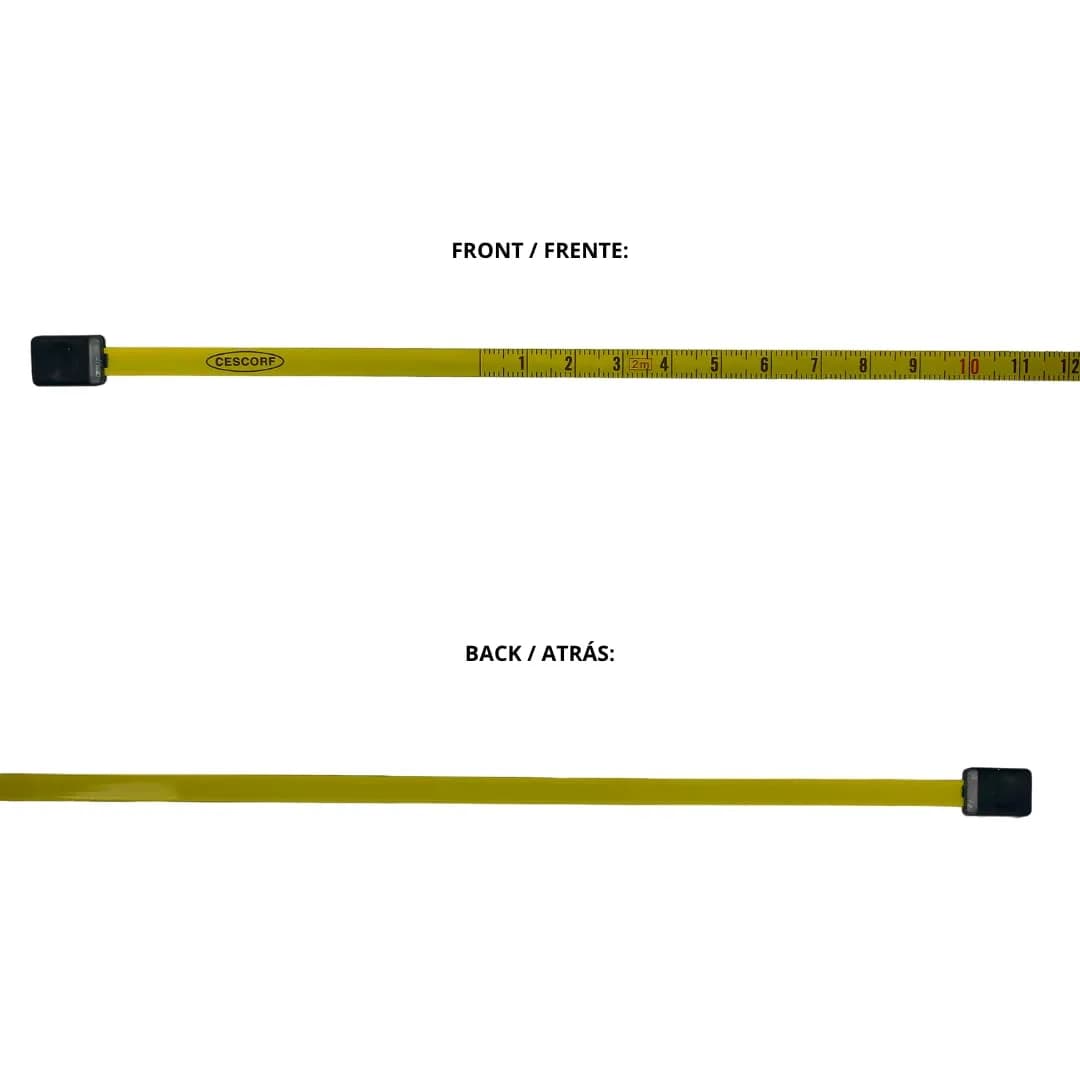 Cescorf Anthropometric Tape Measure 2m (6.56 ft) | ISAK Approved for Accurate Body Measurements - view 3