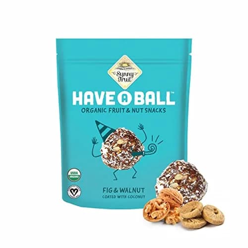 Sunny Fruit 100% RAW Fruit & Nut Snacks, Fig & Walnut | Organic, Vegan, Gluten-Free, Kosher (4.4oz) thumbnail 1