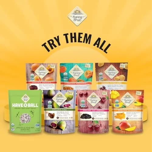 Sunny Fruit 100% RAW Fruit & Nut Snacks, Fig & Walnut | Organic, Vegan, Gluten-Free, Kosher (4.4oz) thumbnail 8