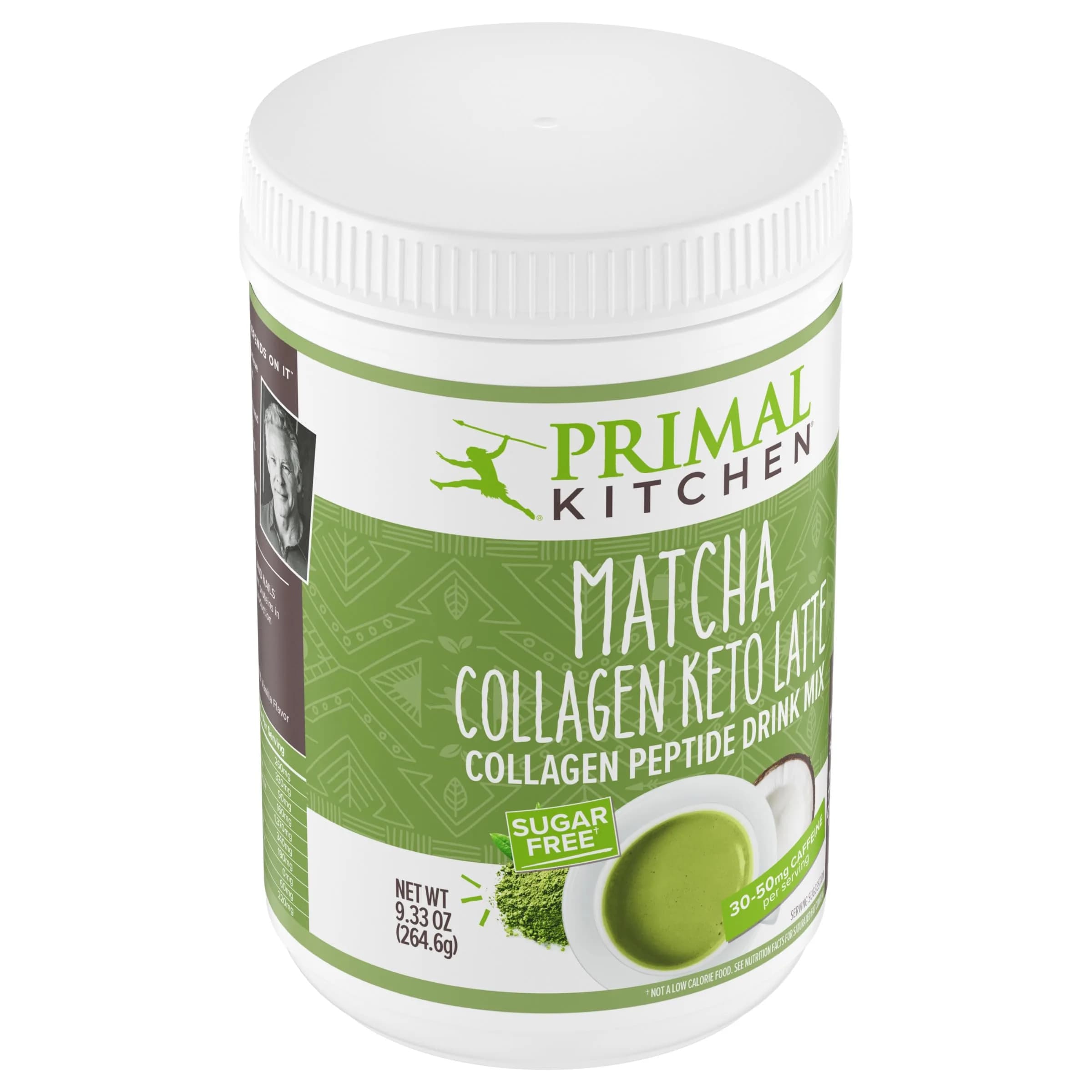 Primal Kitchen Matcha Collagen Keto Latte Powder 265g (9.33 Oz) | Sugar-Free Keto Supplement for Hair, Skin & Nails - view 6