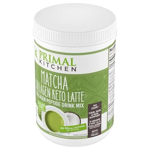 Primal Kitchen Matcha Collagen Keto Latte Powder 265g (9.33 Oz) | Sugar-Free Keto Supplement for Hair, Skin & Nails thumbnail 7
