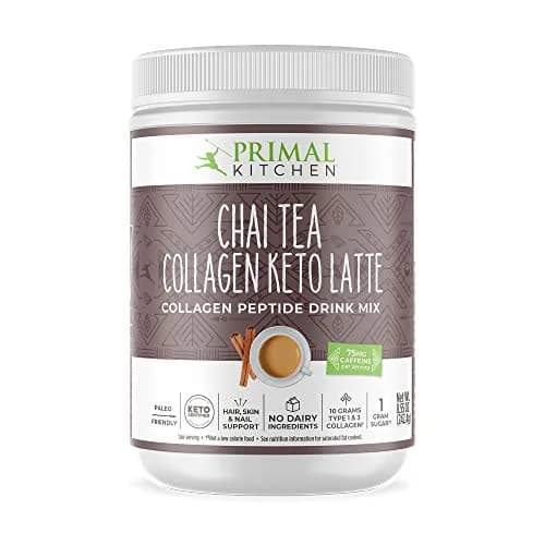 Primal Kitchen Chai Tea Collagen Keto Latte Powder 242 g (8.55 oz) | Keto Certified Drink Mix for Hair, Skin & Nails thumbnail 1