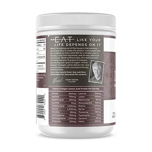 Primal Kitchen Chai Tea Collagen Keto Latte Powder 242 g (8.55 oz) | Keto Certified Drink Mix for Hair, Skin & Nails thumbnail 3