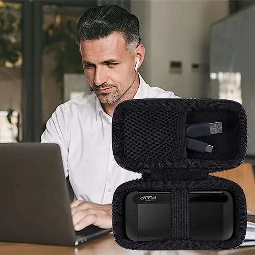 Aenllosi Hard Carrying Case for Crucial X8 SSD 1TB/2TB/4TB/500GB | Shock & Waterproof Protection (120 chars) thumbnail 7
