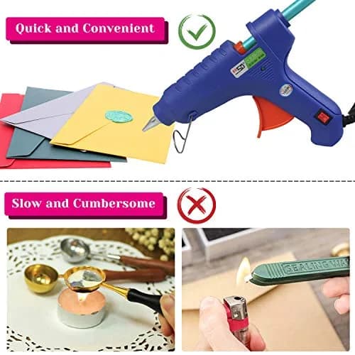 PAXCOO Wax Seal Sticks for Crafts & Letters, 26 Colors | Flame-Free, Quick Drying (70-120 chars) thumbnail 4