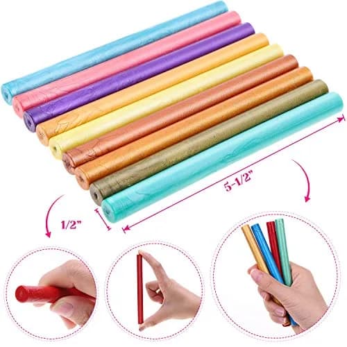 PAXCOO Wax Seal Sticks for Crafts & Letters, 26 Colors | Flame-Free, Quick Drying (70-120 chars) thumbnail 5