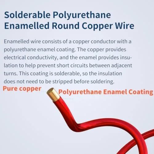 BNTECHGO 38 AWG Magnet Wire 4 oz Red Enameled Copper Wire 0.0039" (0.10mm) | High-Quality Copper Coil for DIY & Engineering thumbnail 3