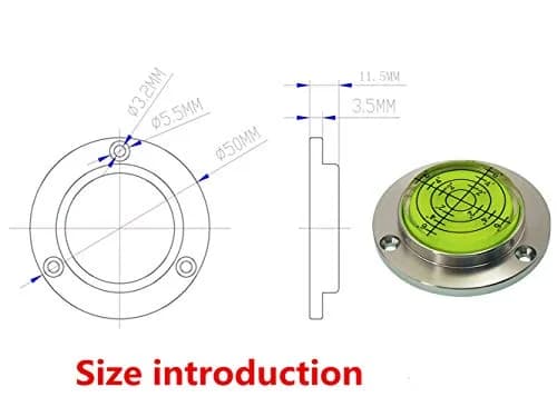 XMLEI Mini Round Spirit Level 50mm (2") Green | Accurate Horizontal Measurement thumbnail 5