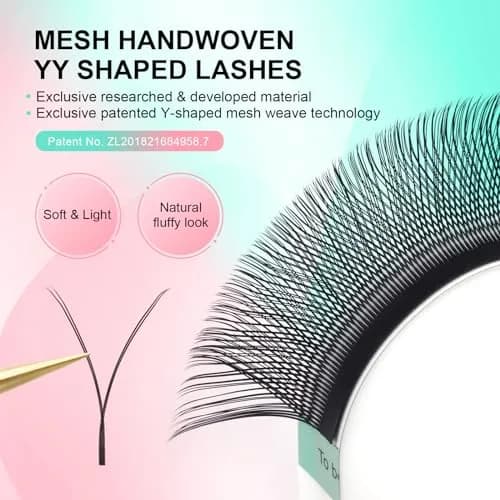 NAGARAKU YY Lash Extensions 0.07 C Curl 8-15mm Mix | Premade 4D Russian Volume Fans thumbnail 2