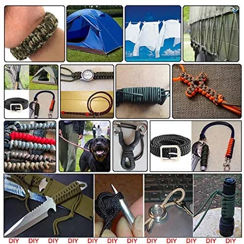 aufodara Paracord Rope 4 Pieces 6Meter | Multifunctional DIY Crafting Cord, 4mm Diameter, High Load Capacity thumbnail 4