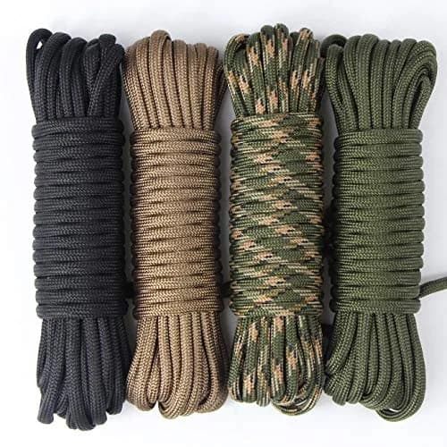 aufodara Paracord Rope 4 Pieces 6Meter | Multifunctional DIY Crafting Cord, 4mm Diameter, High Load Capacity thumbnail 5