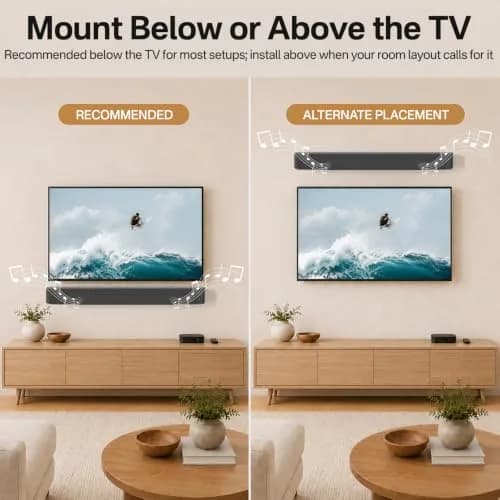 notiela Soundbar Mount for Sonos Beam Wall Mount, Black | Easy Install & Space-Saving thumbnail 6