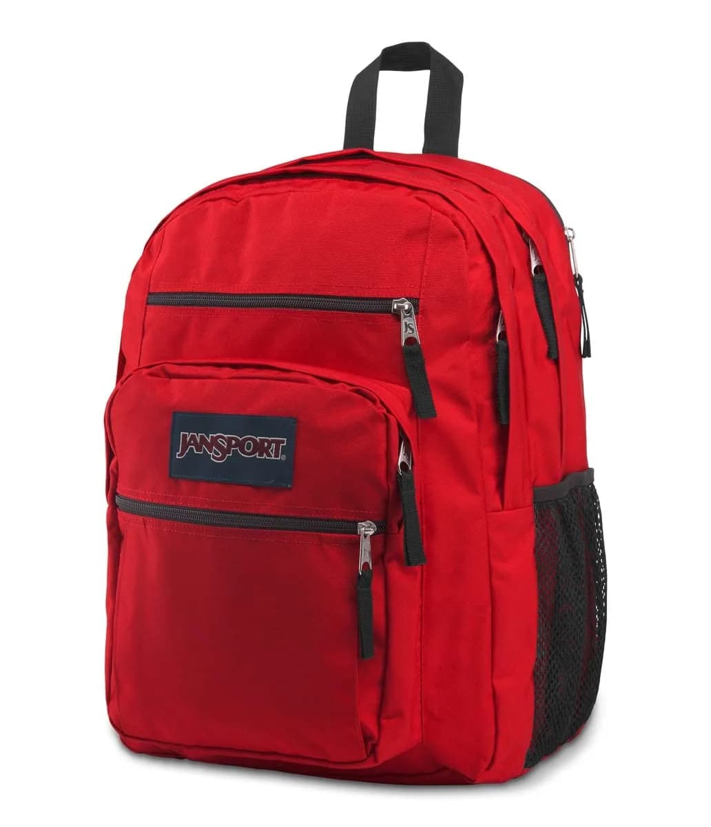 JanSport Big Student Laptop Backpack 34L (17" x 13" x 7.5") | Red Tape