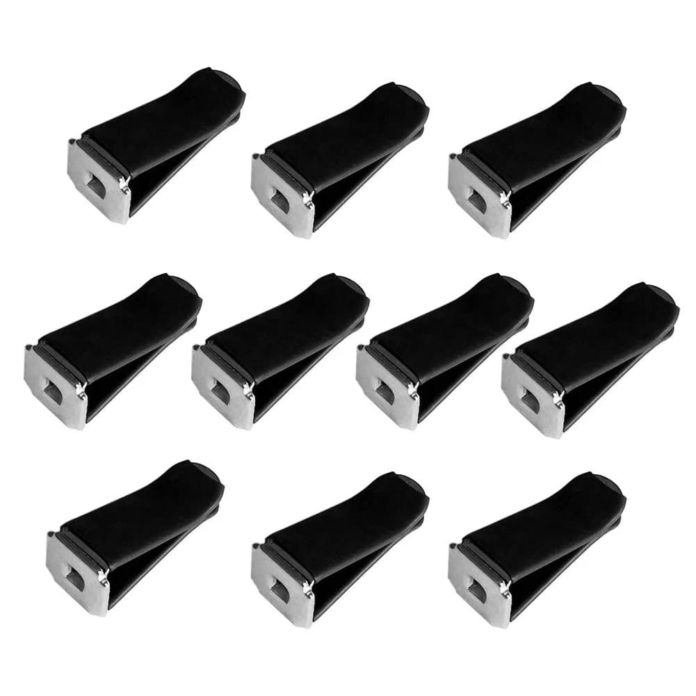 lasenersm Car Air Vent Clip 10 pcs Black Square Head | Easy Fit for Horizontal & Vertical Outlets — Black Clip