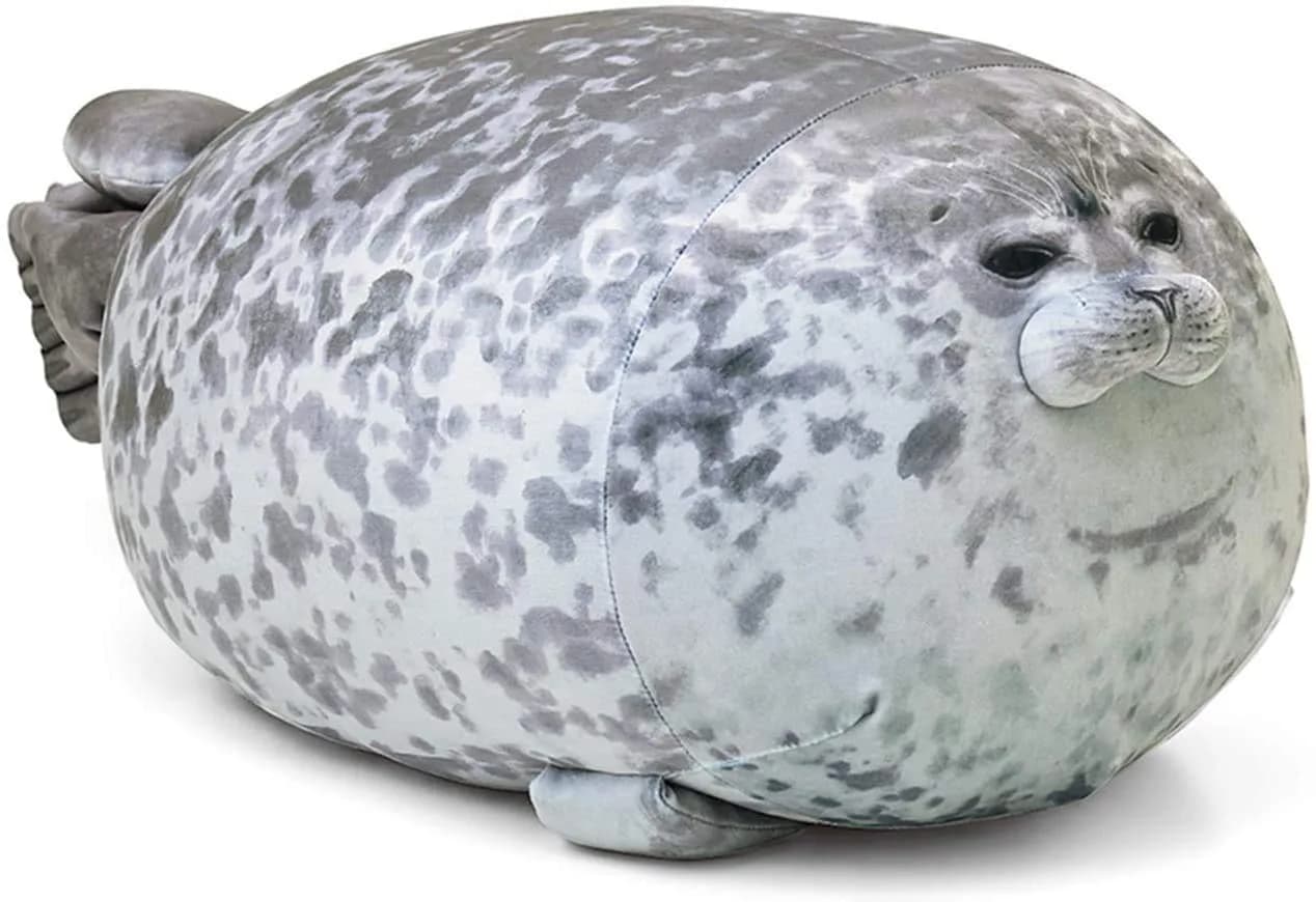 MerryXD Chubby Blob Seal Pillow 45cm (17.7 in) | Cute Ocean Animal Plush Toy - main product image