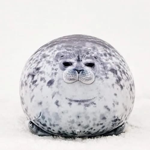MerryXD Chubby Blob Seal Pillow 45cm (17.7 in) | Cute Ocean Animal Plush Toy thumbnail 3