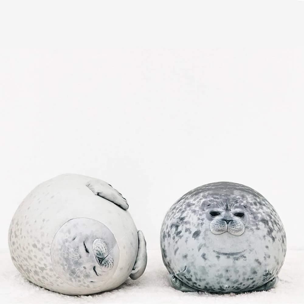 MerryXD Chubby Blob Seal Pillow 45cm (17.7 in) | Cute Ocean Animal Plush Toy - view 2