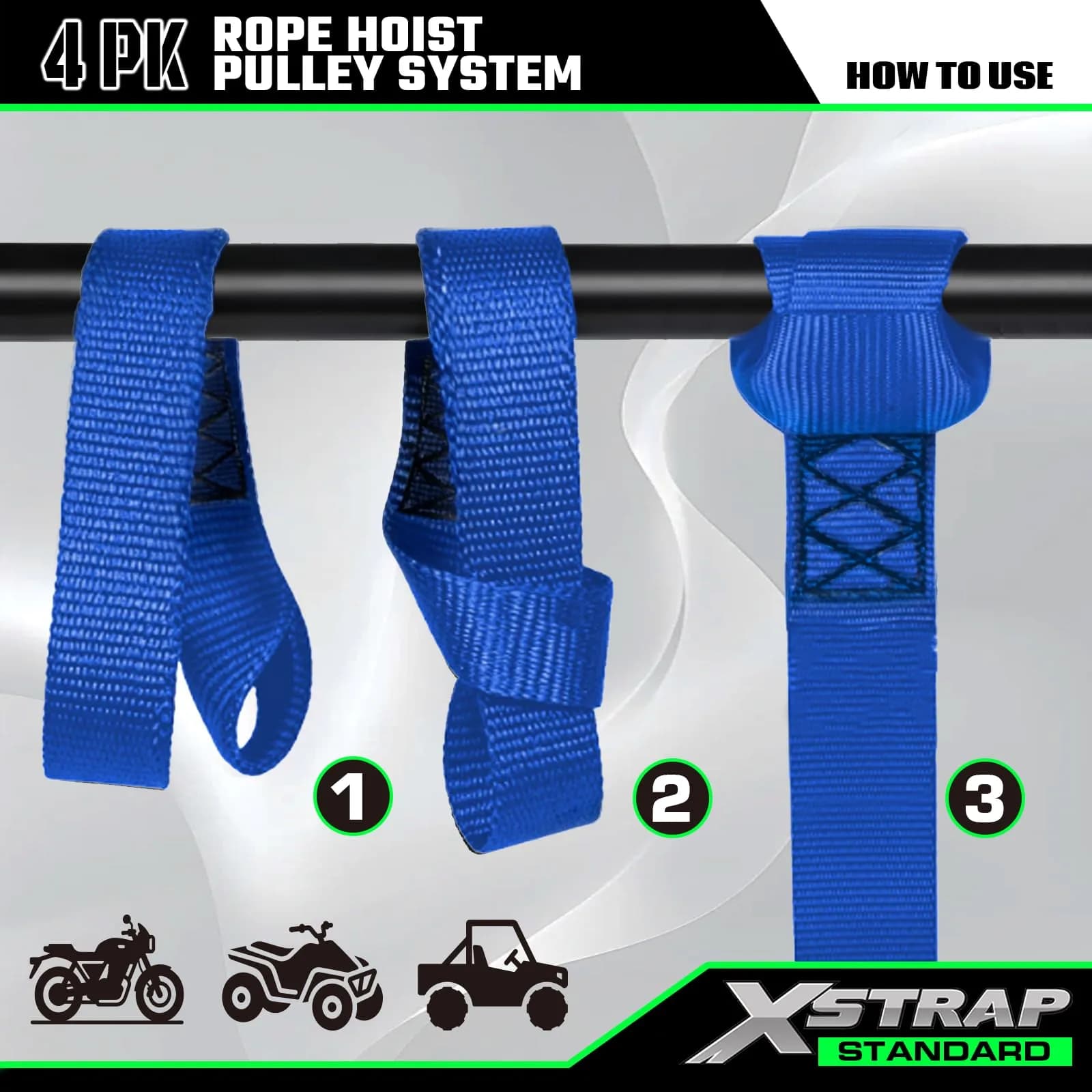 XSTRAP STANDARD Heavy-Duty Rope Hoist 15.24 m (50 ft) | 453 kg (1000 LB) Load Capacity - view 3