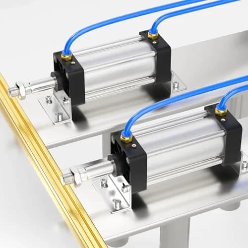 TAILONZ Pneumatic Air Cylinder 63mm Bore 50mm Stroke Double Action Aluminum (4" stroke, 63mm bore) | Corrosion & Impact Resistant thumbnail 7