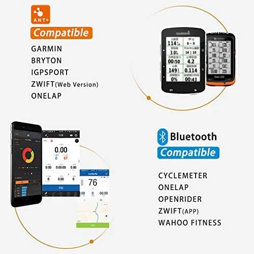 Magene S3+ Speed & Cadence Sensor | Wireless Bluetooth/ANT+ for Cycling Computers & Apps (Black) thumbnail 5