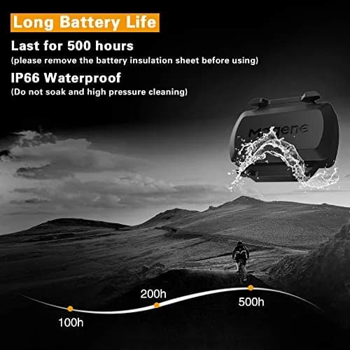 Magene S3+ Speed & Cadence Sensor | Wireless Bluetooth/ANT+ for Cycling Computers & Apps (Black) thumbnail 2