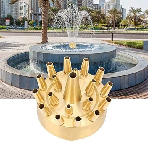 Fdit Copper Fountain Nozzle, 1 Inch Female Thread | Multi Hole Garden Water Fountain Spray Head for Pond Landscape thumbnail 4
