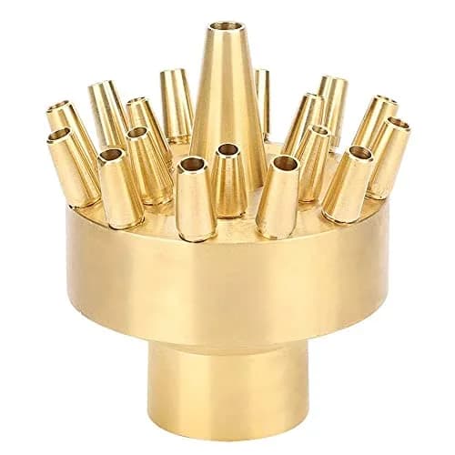 Fdit Copper Fountain Nozzle, 1 Inch Female Thread | Multi Hole Garden Water Fountain Spray Head for Pond Landscape thumbnail 7