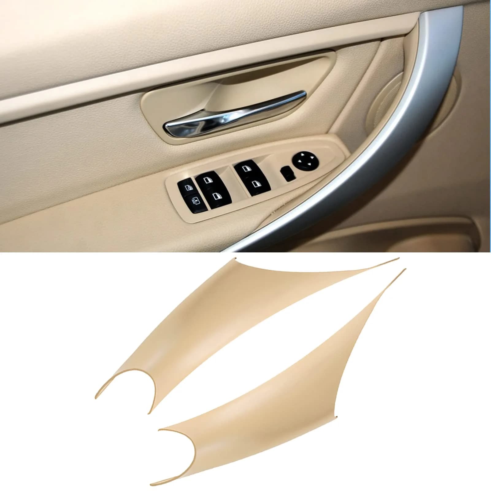 TTCR-II Compatible with BMW 3 Series F30 Door Handle Covers 4 Series | Car Exterior Handle Wraps