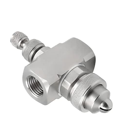 MroMax 1/4BSPT Female Thread Air Atomizing Nozzle 80 Degree Siphon Fan-Shape Spray Tip | Stainless Steel thumbnail 1
