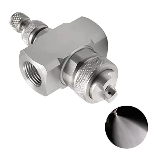 MroMax 1/4" BSPT Female Thread Air Atomizing Nozzle 80 Degree Mix Type Spray Tip Nozzles | Stainless Steel Misting Nozzle thumbnail 1