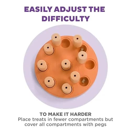 Outward Hound Dog Smart Treat Puzzle Toy Level 1 Beginner Orange Composite | Interactive Enrichment for Dogs thumbnail 4