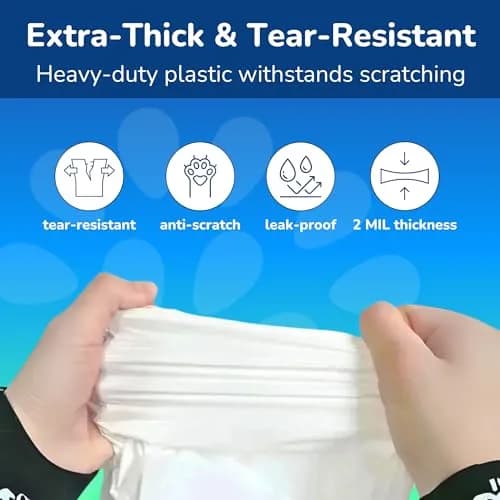 PET N PET Cat Litter Box Liners Jumbo 36x18 | Tear-Resistant, Drawstring, Heavy-Duty Plastic thumbnail 5