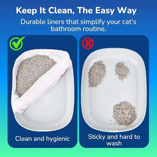 PET N PET Cat Litter Box Liners Jumbo 36x18 | Tear-Resistant, Drawstring, Heavy-Duty Plastic thumbnail 7