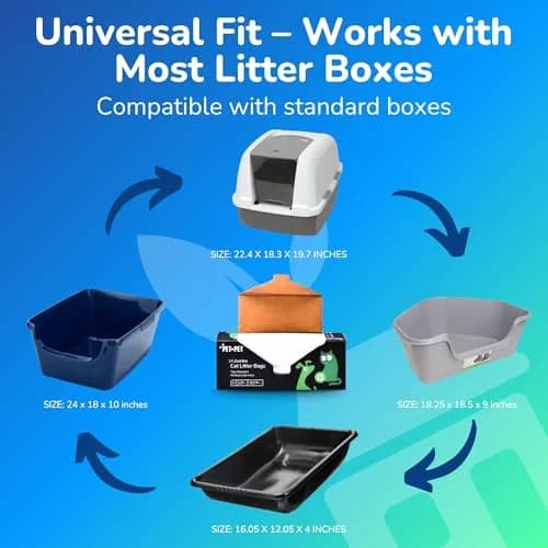 PET N PET Cat Litter Box Liners Jumbo 36x18 | Tear-Resistant, Drawstring, Heavy-Duty Plastic thumbnail 8