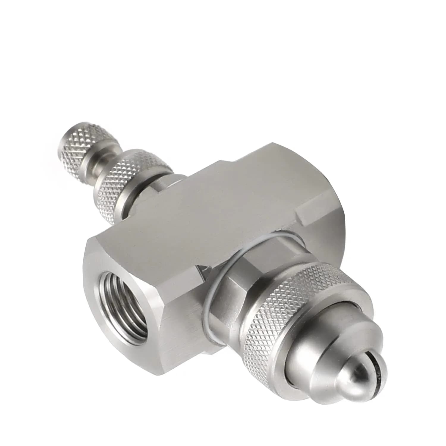MroMax 1/4BSP Female Thread Air Atomizing Mist Nozzle 304 Stainless Steel | 130 Degree Round Spray - main product image