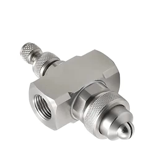 MroMax 1/4BSP Female Thread Air Atomizing Mist Nozzle 304 Stainless Steel | 130 Degree Round Spray thumbnail 1