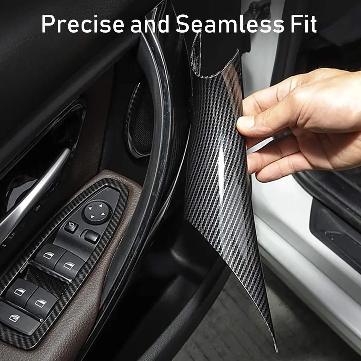 Jaronx Carbon Fiber 2-Piece Left & Right Front Door Handle Covers for BMW 3 & 4 Series - view 4