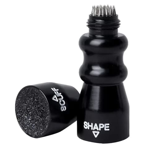 GSE 3-in-1 Pool Cue Tip Tool, Scuffer/Shaper/Aerator, Black | Compact Aluminum Cue Tip Repair thumbnail 1