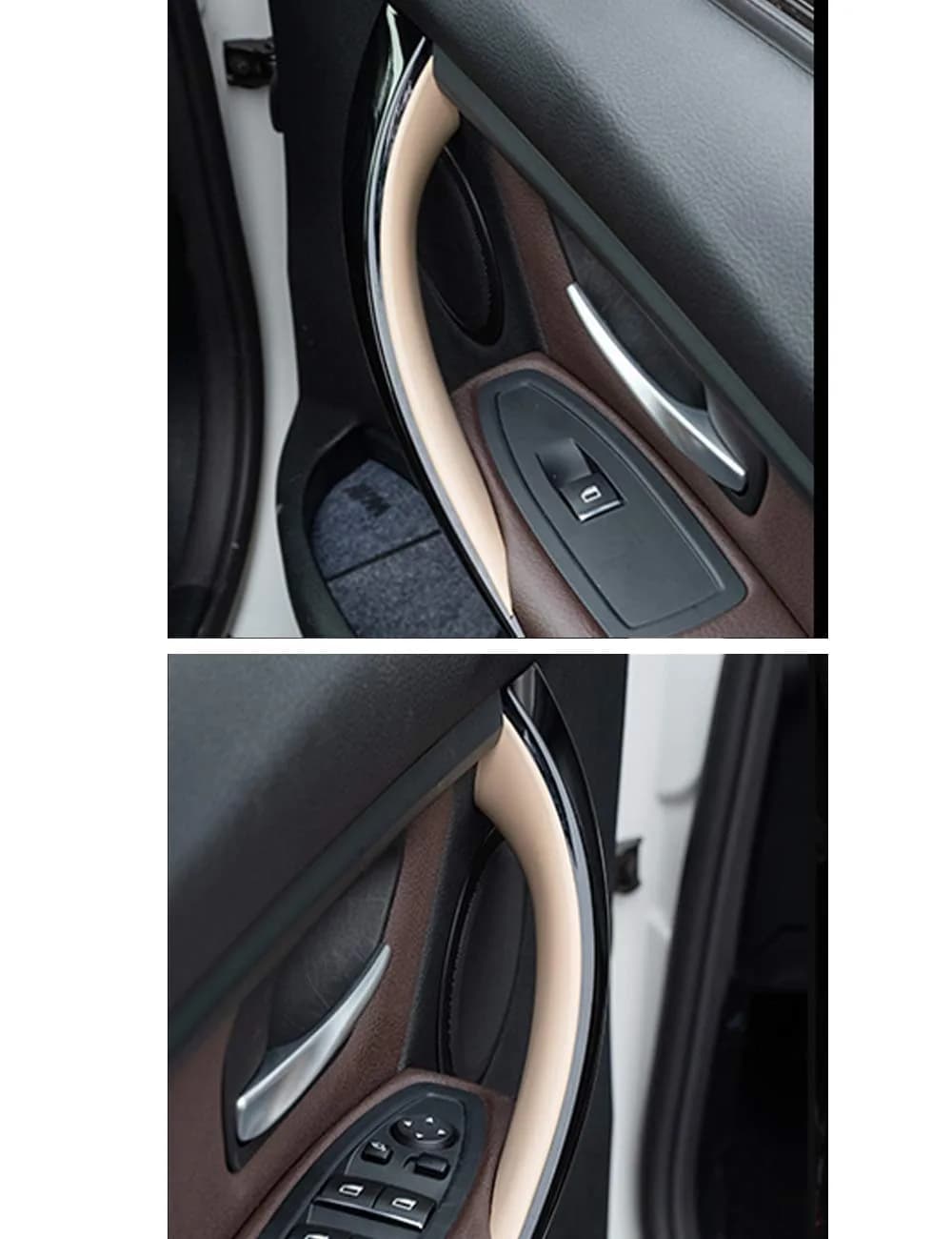 Jaronx Beige Left & Right Front Door Handle Covers for BMW 3 Series & 4 Series (2-Piece Set) - view 3