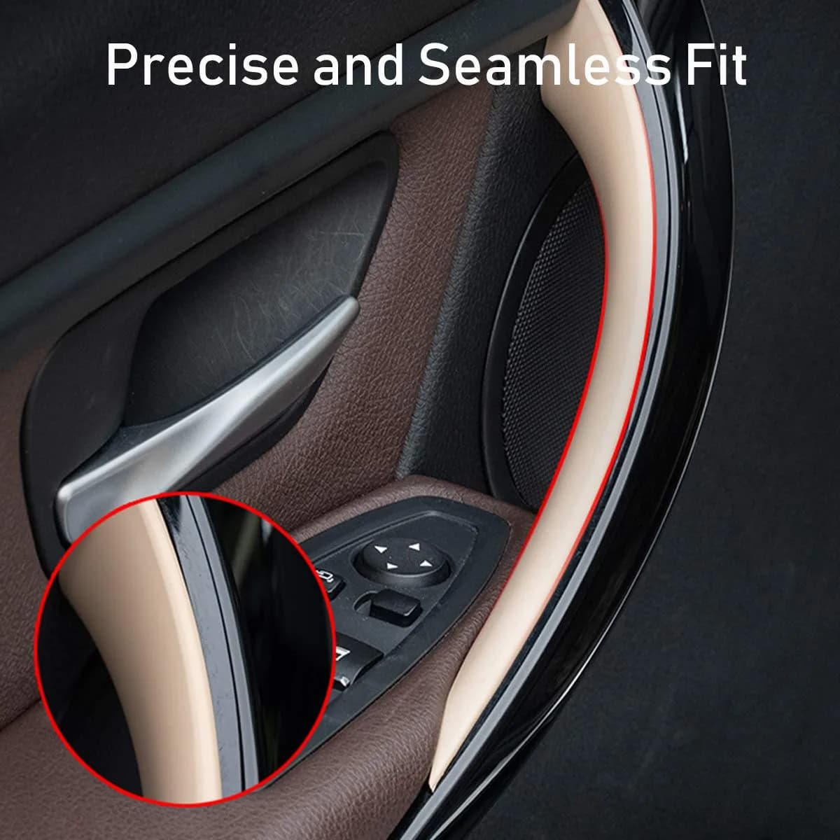 Jaronx Beige Left & Right Front Door Handle Covers for BMW 3 Series & 4 Series (2-Piece Set) - view 4