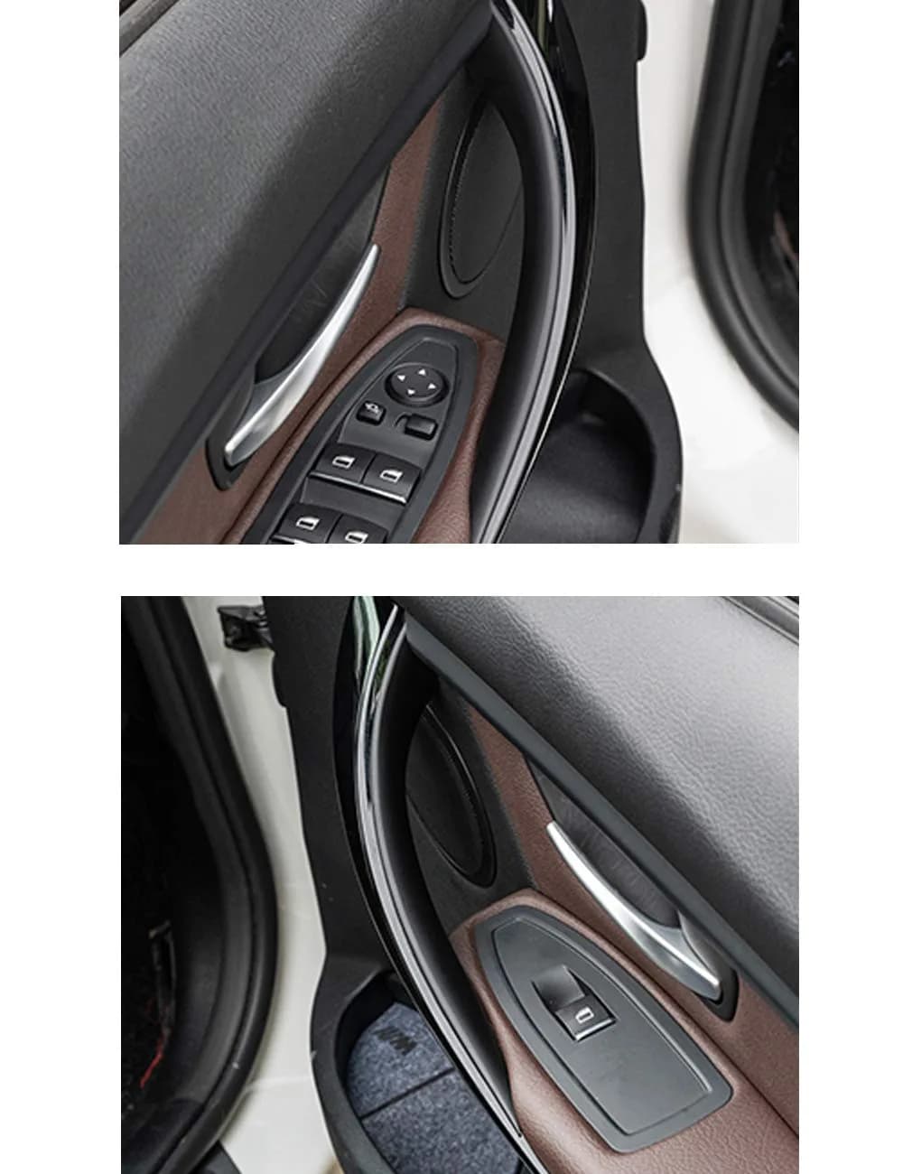 Jaronx Black 2 Piece Left & Right Front Door Handle Covers for BMW 3 Series & 4 Series - view 3
