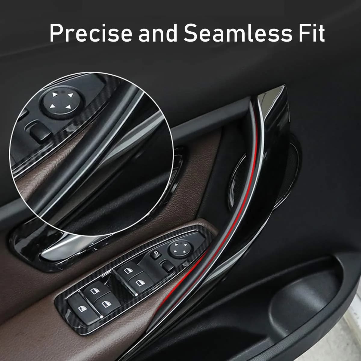 Jaronx Black 2 Piece Left & Right Front Door Handle Covers for BMW 3 Series & 4 Series - view 4